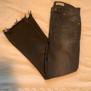 Madewell Cali-Demi Boot Chewed Hem Jeans